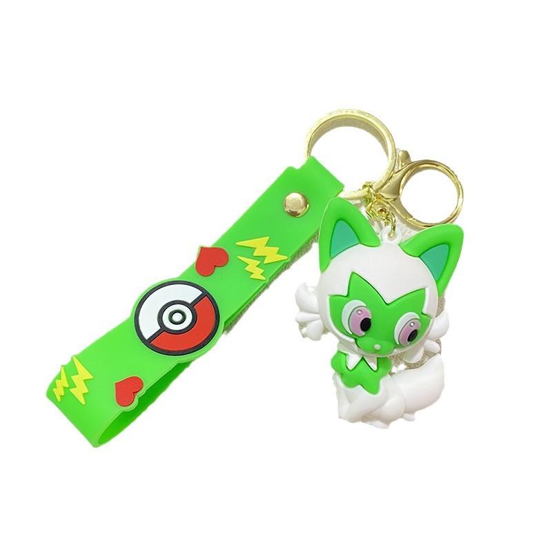 Cute Pokemon Key Ring Gengar Snorlax Mimikyu Anime Action Figure Toy Keyring Pendant Gift High Quality Perfect Gift