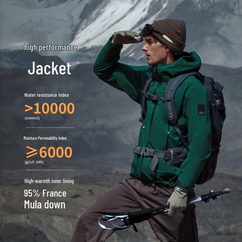 Tanboer Unisex Outdoor Warm 3-in-1 Down Jacket TAF560577A