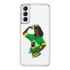 Brazil Brazilian flag Football Phone Case For Samsung Galaxy S23 S22 Ultra S20 S21 FE 5G S10 S10E S9 S8 Plus 4G Soft Clear Cover