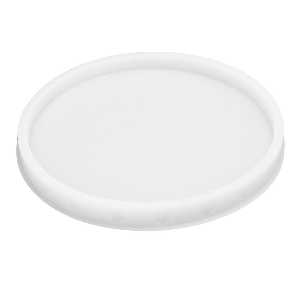 Round Silicone Tray Mold Multifunctional Gypsum Resin Mold Jewelry Holder Mold DIY Art Craft Accessories Home Decor