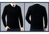 2025 Herren V-Ausschnitt Kaschmirpullover: Dick, Warm, Business Casual für Herbst/Winter