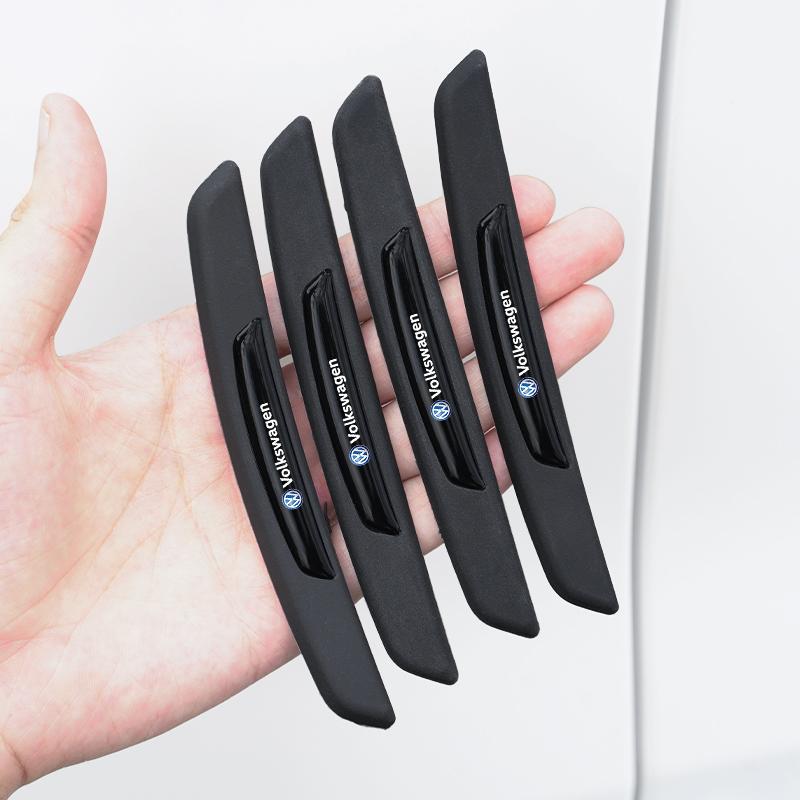 4Pcs Car Anti-collision Protection Decoration Strip Auto Accessory For VW Golf Passat b6 Amarok T5 Car Door Scratch Protector