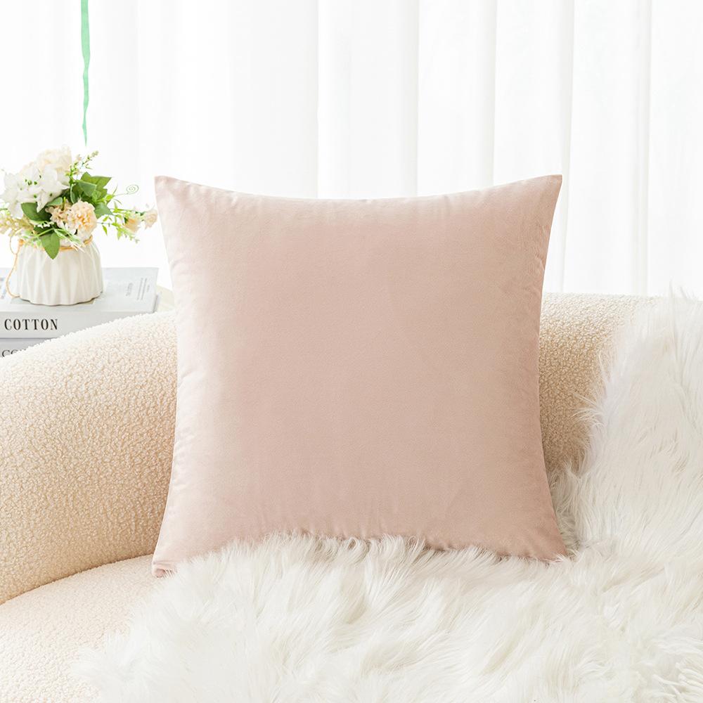 

Бархатная подушка для дивана, однотонная прикроватная спинка, домашняя ткань для гостиной, плюшевая подушка Ins Style 45 * 45 with core
