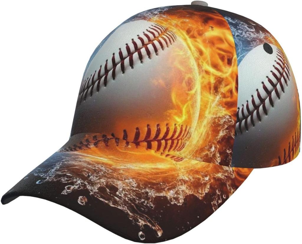 Watercolor Cherry Blossom Branch Pattern Baseball Cap Women's Men's Athletic Fitted Cap Outdoor Baseball Hat Sports Sun Cap