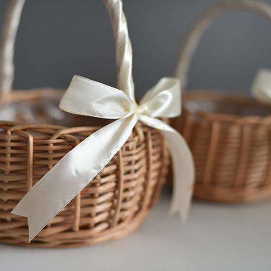 Geflochtene Körbe, umweltfreundlich, multifunktional, mit Korbgriff, geflochtener Weidenkorb zum Jahrestag