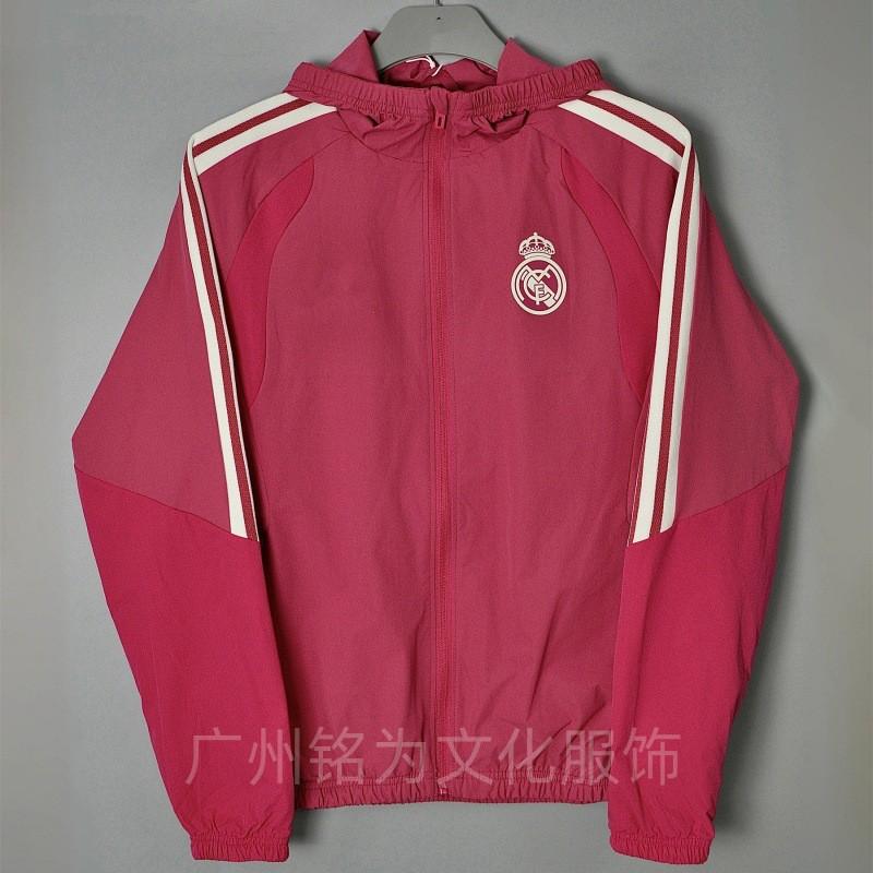 Men Women Hooded Windbreaker Jacket Soccer Training Coat Outdoor Sportswear Lightweight Breathable