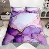 Homewish Aesthetic Marble Duvet Cover Set 2pcs/3pcs for Girls, Watercolor Marbling Bedding Set, Abstract Oil Painting Bed Set