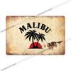 Segno di Latta Malibu Rum Pittura Metallica Targhetta Per Bar Pub Club Caffè Decorazione Adesivo Murale Poster Famiglia Targhe 20x30cm