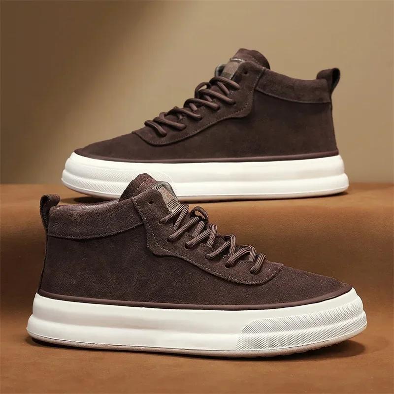 Sneakers da Uomo alla Moda Retro Autunno Comfort Casual Scarpe Sportive Outdoor Antiscivolo Resistenti all'Usura Tennis con Lacci Scarpa da Corsa