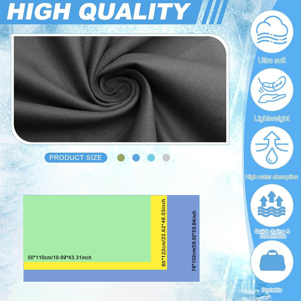 Microfiber Beach Towel, Extra Large Size, Sand Resistant & Quick Dry, Comfortable And Breathable Fitness Towel, Pool Towel