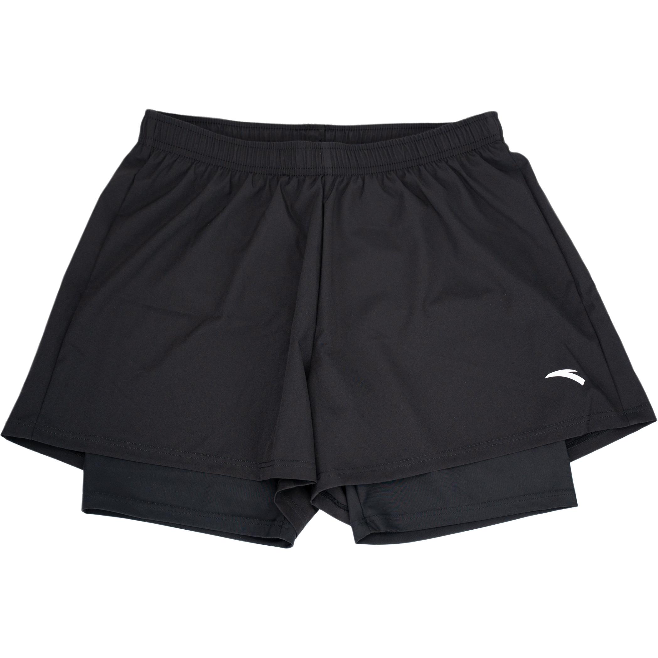 

Anta Double Layer Professional Quick-Dry Loose Beach Shorts Men shorts Black 1826332424-1 M