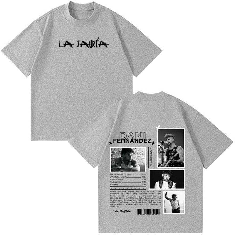 Hot Sale 2026 Rapper Dani Fernandez Album Tour Print Tees Men Women Hiphop Tshirts Shortsleeved Loose Casual Cotton Tshirts