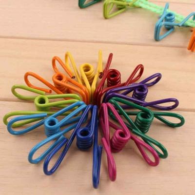 10 pinzas de metal para colgar toallas, calcetines, ropa y ropa, con agarre fuerte.
