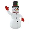 VidaXL Inflatable Snowman with LED 300 Cm, Inflatable Figure, Christmas Party Decoration, Inflatable Decoration, 345369