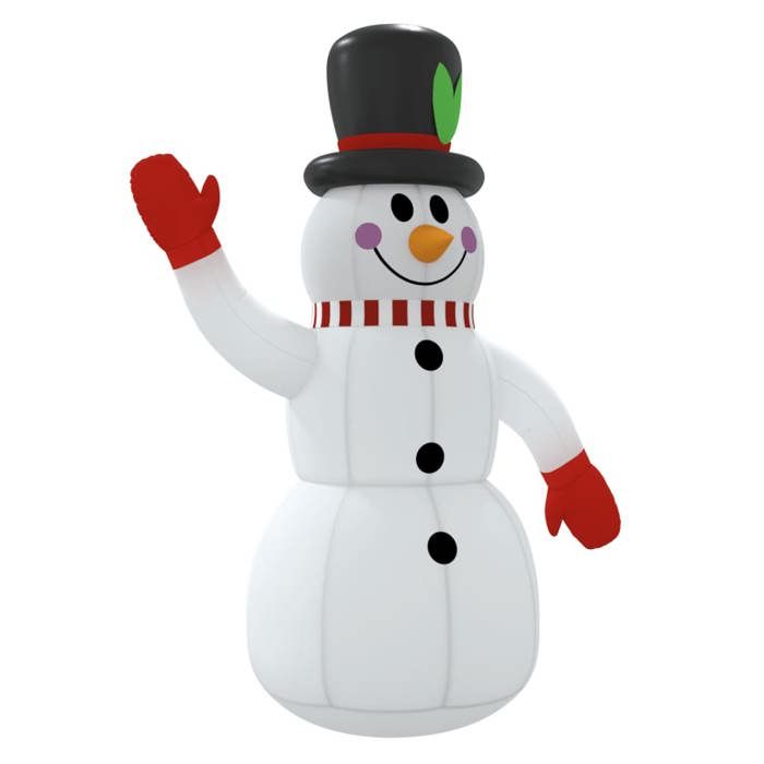 VidaXL Inflatable Snowman with LED 300 Cm, Inflatable Figure, Christmas Party Decoration, Inflatable Decoration, 345369