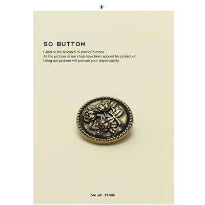 Yisen ESSTUDIO Women's Retro Rose Metal Button Denim Jacket
