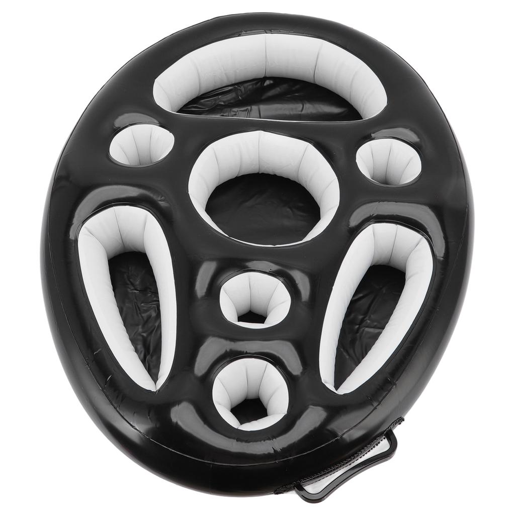 Inflatable Drink Holder PVC Floating Pool Tray Fruit Wine Mobile Phone Water Inflatable Ice Bed for