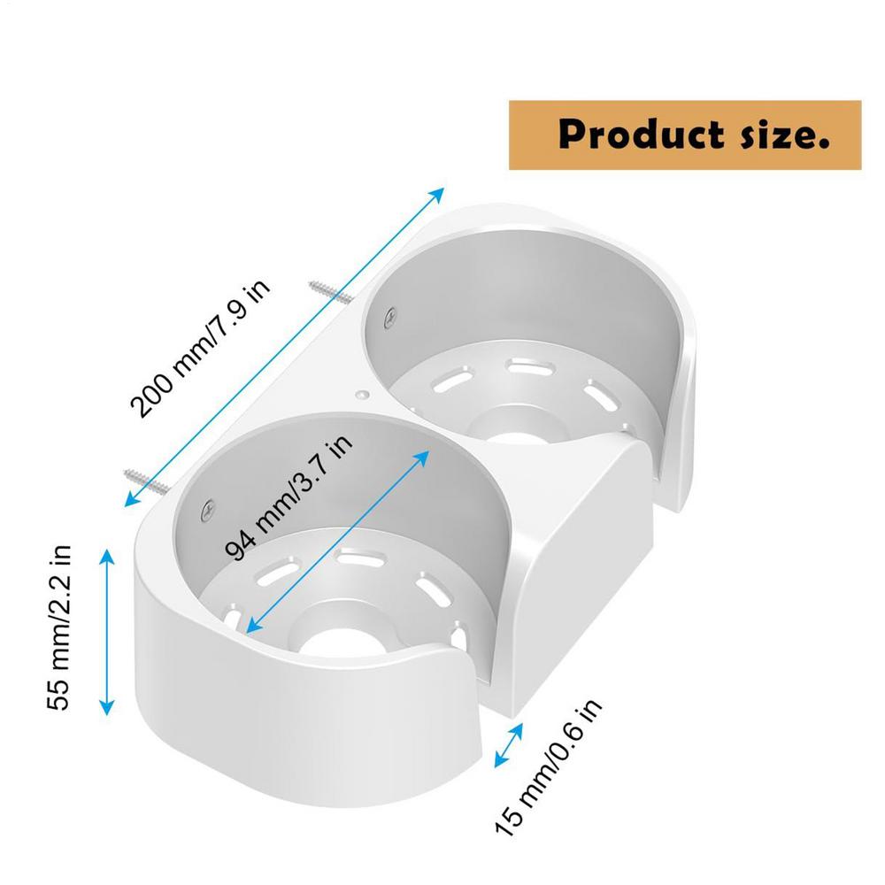 1 шт. Портативный держатель для бокалов вина для ванной, душа, для вина, пива, напитков, аксессуары для напитков, настенный держатель для бокалов вина для ванны белый