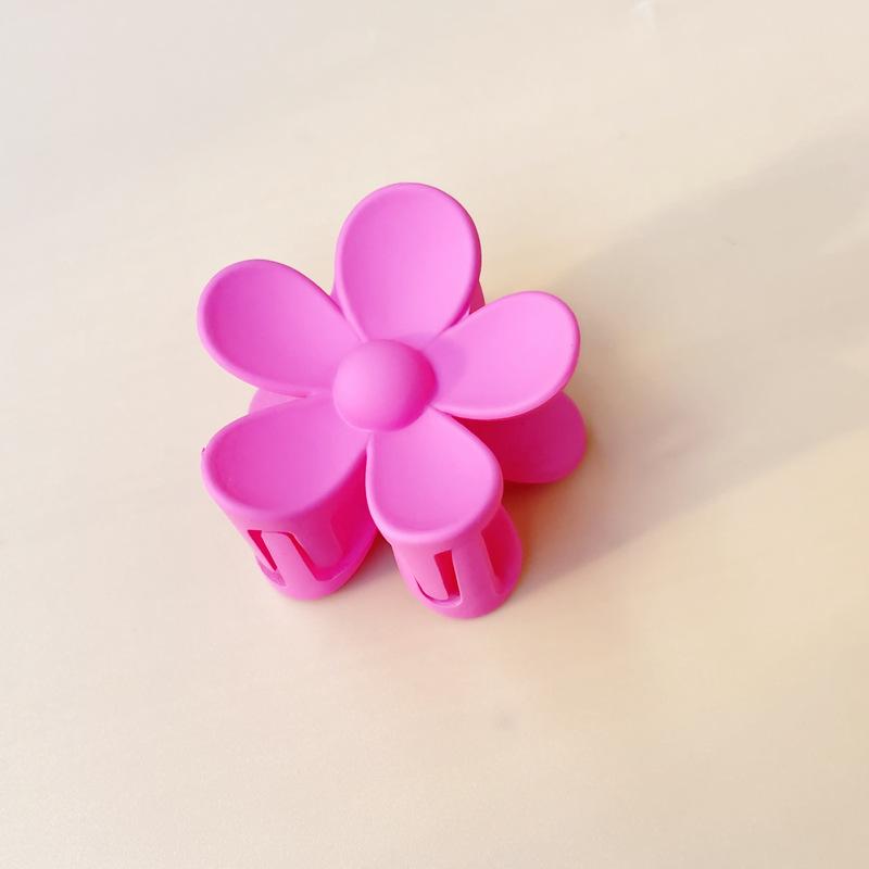3.5cm/7cm Korea Women Flower Hair Claw Clips Sweet Girls Solid Crab Hair Claws Ponytail Hairpin Barrette Headwear Accessories