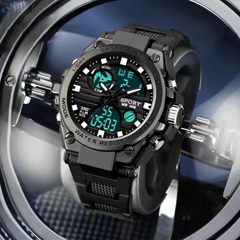 Electronic Watch Male Model Student Junior High School Youth Multi-functional Sports Male Model Luminous Electronic Watch