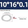 304 Stainless Steel Ultra-Thin Flat Washers - Available in Thickness: 0.1mm, 0.2mm, 0.3mm, 0.5mm