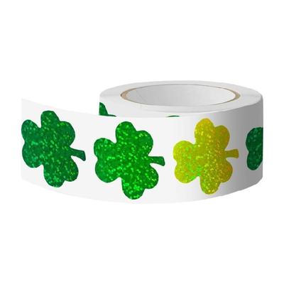 Levendige 4-bladig Klaver Zegel Sticker 3,8cm 500Stuks/Rol Product Verzegelingssticker Reflecterend Voor Detailhandel Verpakking
