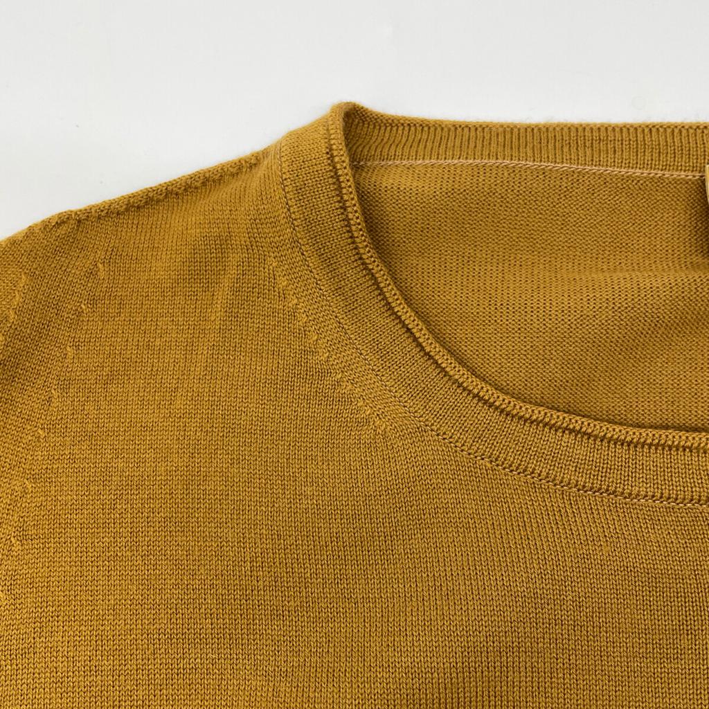 TOYOBOSHI SHURO 11IT-WC1003 Gold Brown Wool 90% Cashmere 10% Cardigan tops 3 Reddish gold brownUsed