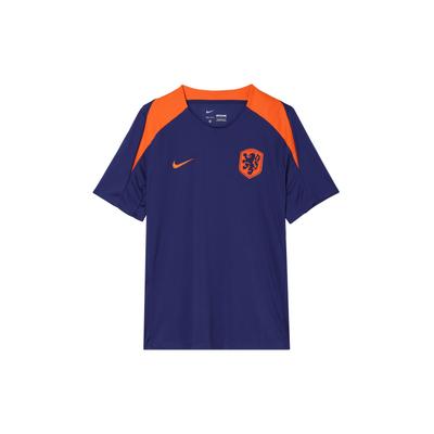 Netherlands Strike Soft Comfortable Moisture Wicking Retro Jersey Knitted Short Sleeve Football Shirt Men Tops Deep-Navy Safety FJ2925-455