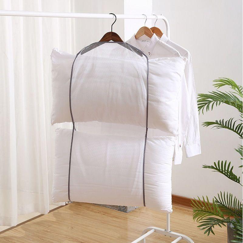 1/2 layer Pillow Drying Net Multifunctional Large Capacity Dryer Bags Organizer Hanging Pillow Drying Rack Outdoor Windproof