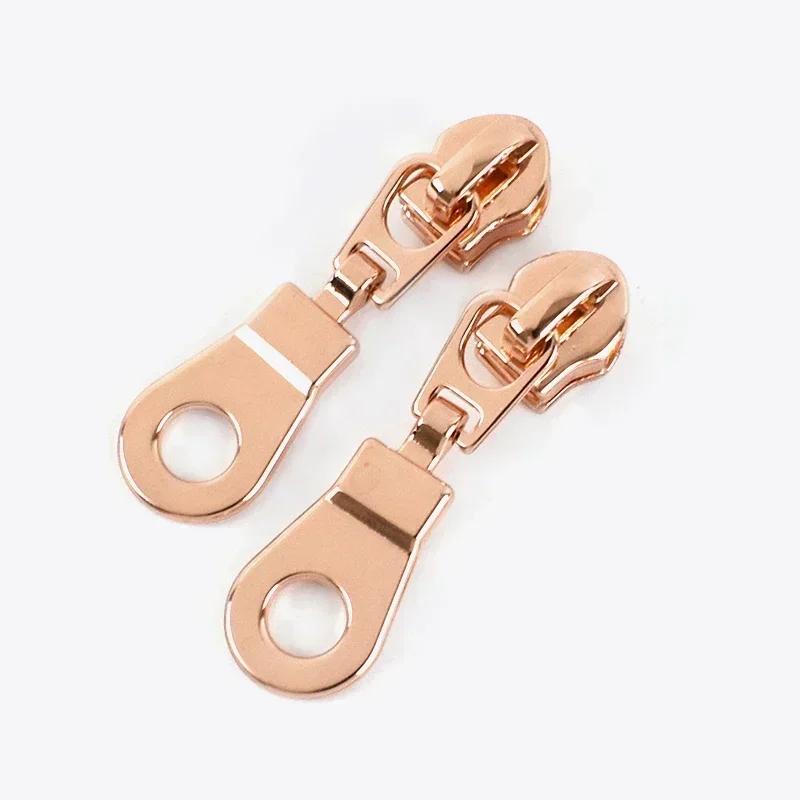 5/10/20Pcs 5# Zipper Slider for Nylon Zippers Zip Head Puller Lock Bag Clothes Purse Tailor Repair Kit DIY Sewing Accessories