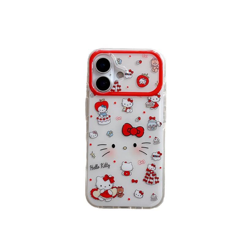 Korean Sweet Cat Chain Phone Case for iPhone 17/16 Pro Max/15/14