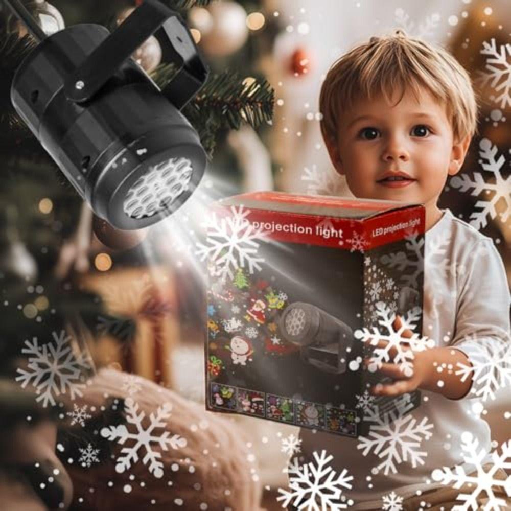 Waterproof Design LED Snowflake Projector Light LED Technology Rotating Patterns Christmas Projector Lights Snowflake Design