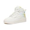 Anta Lifestyle Series Trendy Casual High-Top Skate Shoes Women Sneakers White Yellow Blue 922048012-4