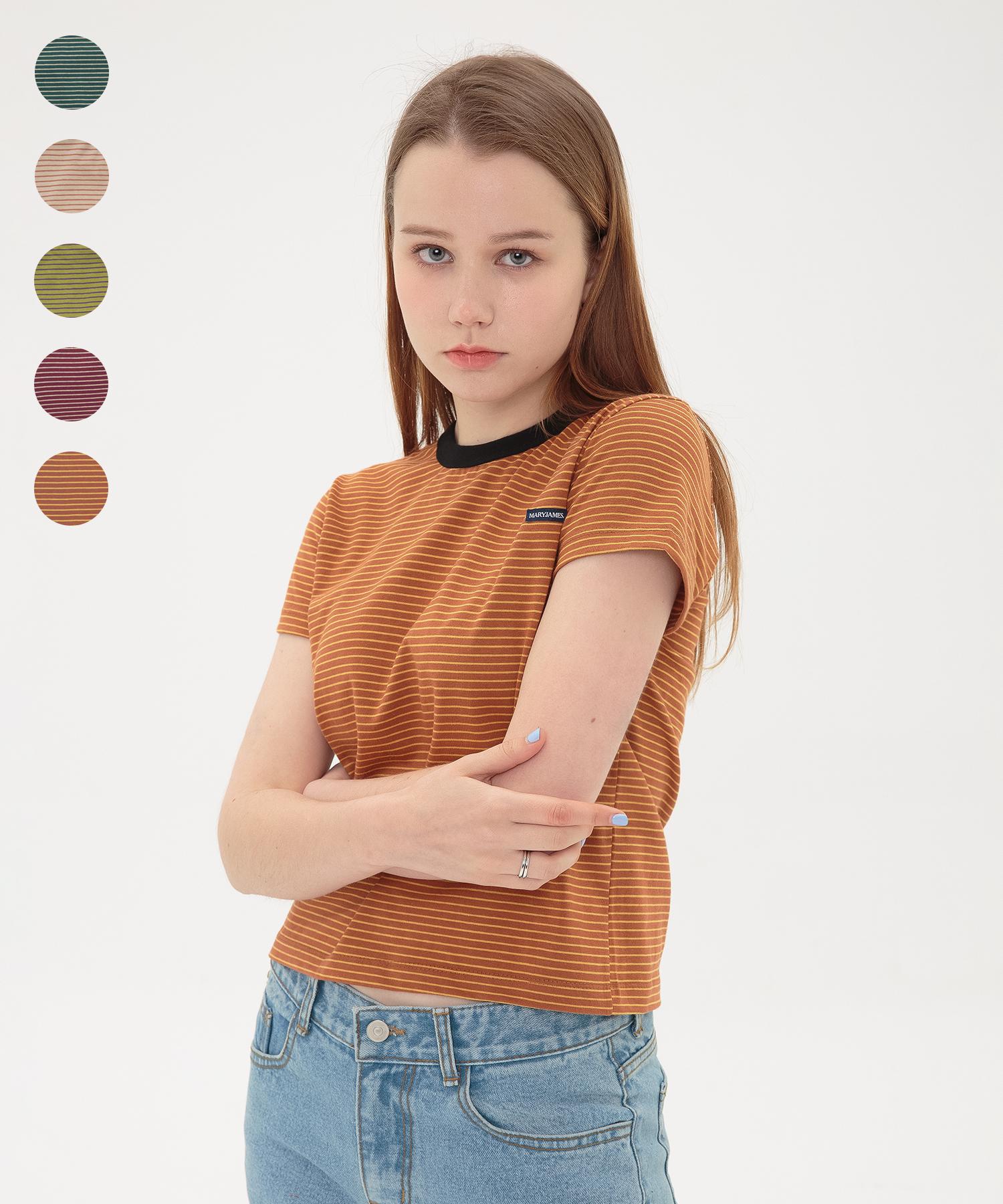 Mary James (W) Tergio Crop T (5 Color) Khaki