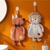 Household Bathroom Microfiber Cute Hand Towel Super Absorbent Kitchen Thickened Towels Tableware Towel Child Bathroom Towel