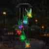 1 Pezzo Campanella Solare da Vento per Esterno, Luce da Giardino Sospesa a Cambiamento di Colore, Campanella Decorativa Alimentata ad Energia Solare per Patio/Giardino