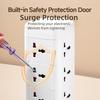 Multiple Ports Automatic Overloaded Switch Socket Board Household Power Expansion Tower Socket Surge Protector