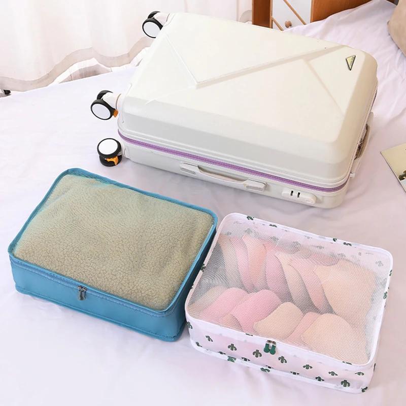 Large Capacity Travel Bag Suitcase Clothes Storage Organizer Mesh Bag Portable Luggage Organizers Travel Clothing Storage Bag