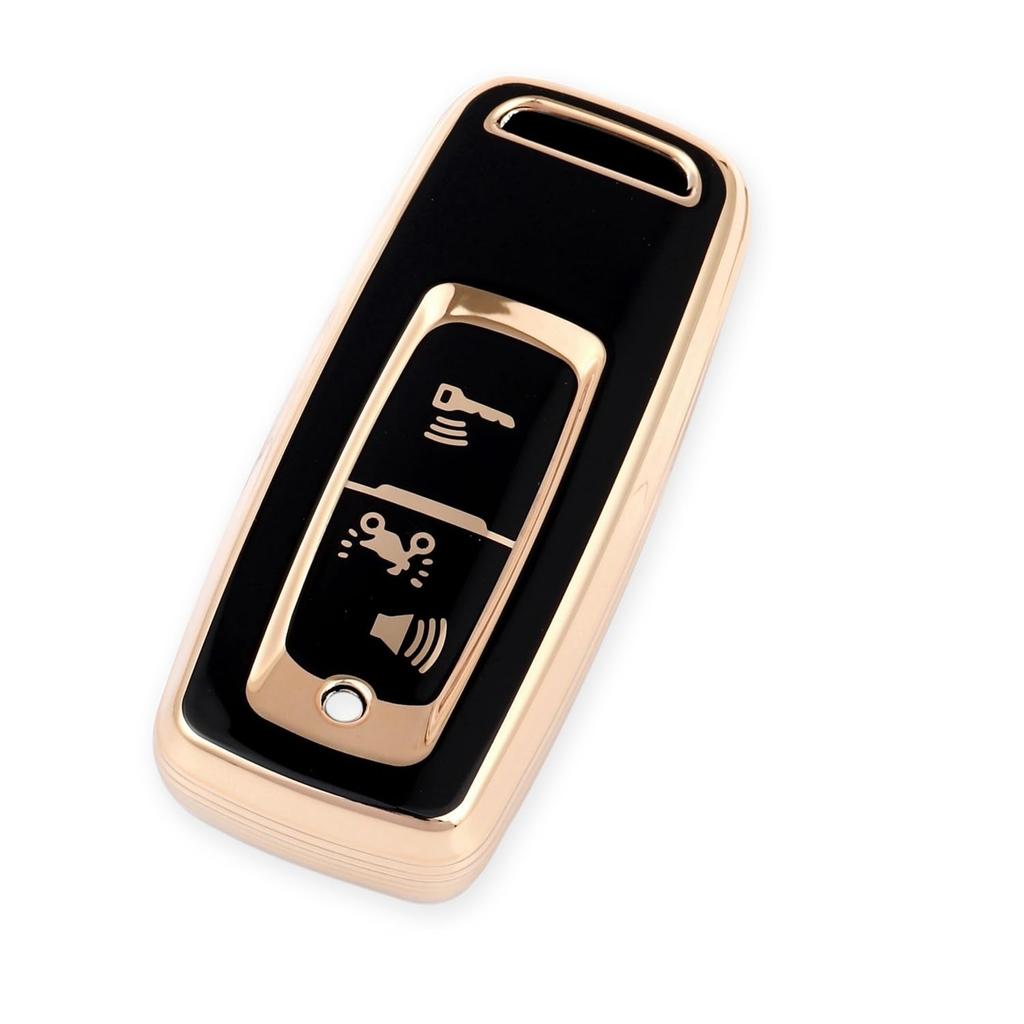 ZANEKO Key Case Compatible with Honda Motorcycle Key Cover PCX125 PCX Forza Mf17 Smart Key Case Key Holder 150/125 (JK05) (Black)