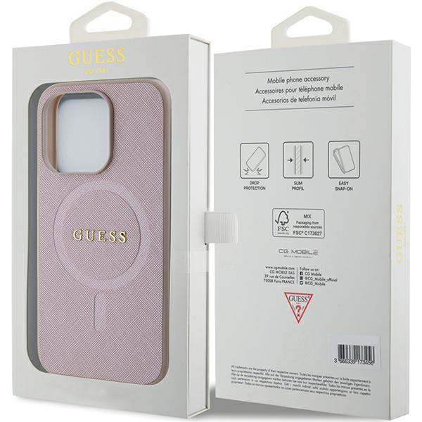 Etui do iPhone 15 Pro Guess MagSafe Różowe