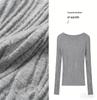 Women's Autumn & Winter Seamless Slim Fit Sweater - 100% Pure Yangtze Wool with Water Wave Texture, 18-Gauge Knit