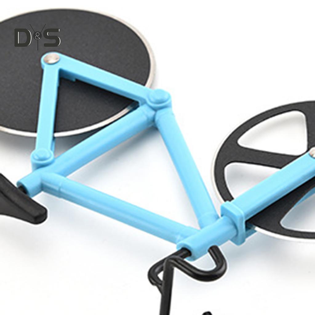 SW Yenilik Bisiklet Şekli Pizza Kesici Çift Tekerlekli Dilimleme Mutfak Ev Dekor Aracı