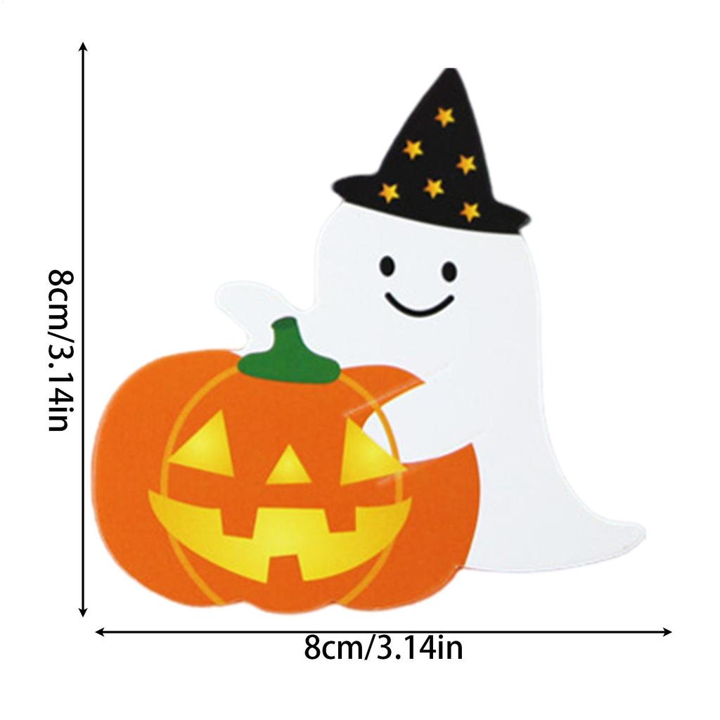 Halloween Lollipop Holder Pumpkin Ghost Halloween Candy Package Card 50 Pieces Package Wrappers For Wedding Bake Birthday Girls