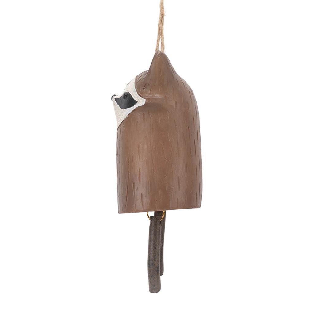 Rustic Hanging Animal Wind Chimes Resin Hand Made Natural Garden Decoration for Gardens Backyards