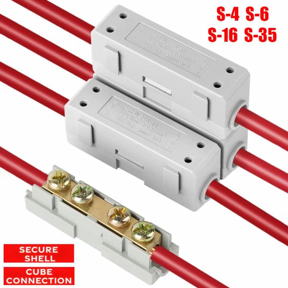 New Spliceable High Power Splitter Brass Reusable Quick Terminal Block Wire Connector Electrical