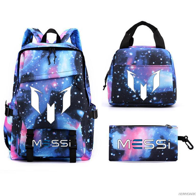 Football Printed Student Backpack Multifunctional Usb Interface Large Capacity Leisure Travel Backpack
