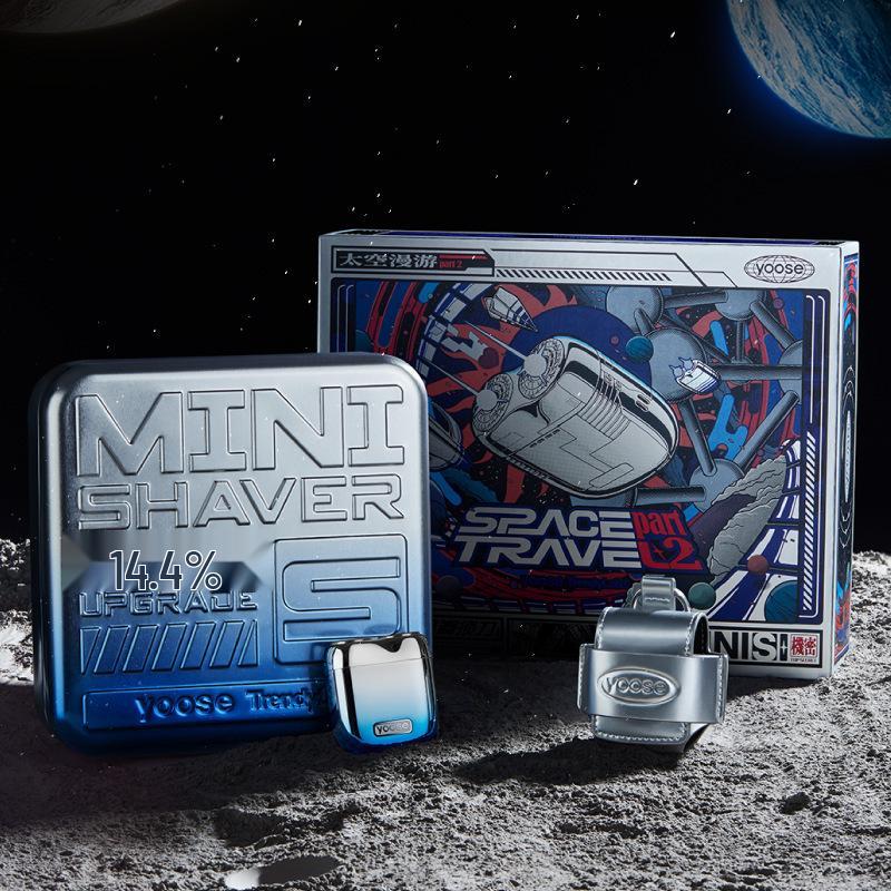 

Yoose Electric Shaver for Men - Space Odyssey Gift Box, Portable Beard Trimmer, Gift for Boyfriend