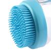 2 in 1 Pet Bath Brush W/ Shampoo Dispenser Dog Bath Brush Pet Grooming Bath Massage Brush for Long Short Haired Dogs Cats Shower
