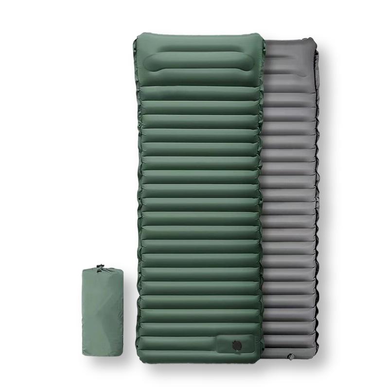 

Wilderness Camping Tent Inflatable Air Mattress with Foot Pump - 10cm Thick Moisture-proof Sleeping Pad 193*65*10cm Inflated