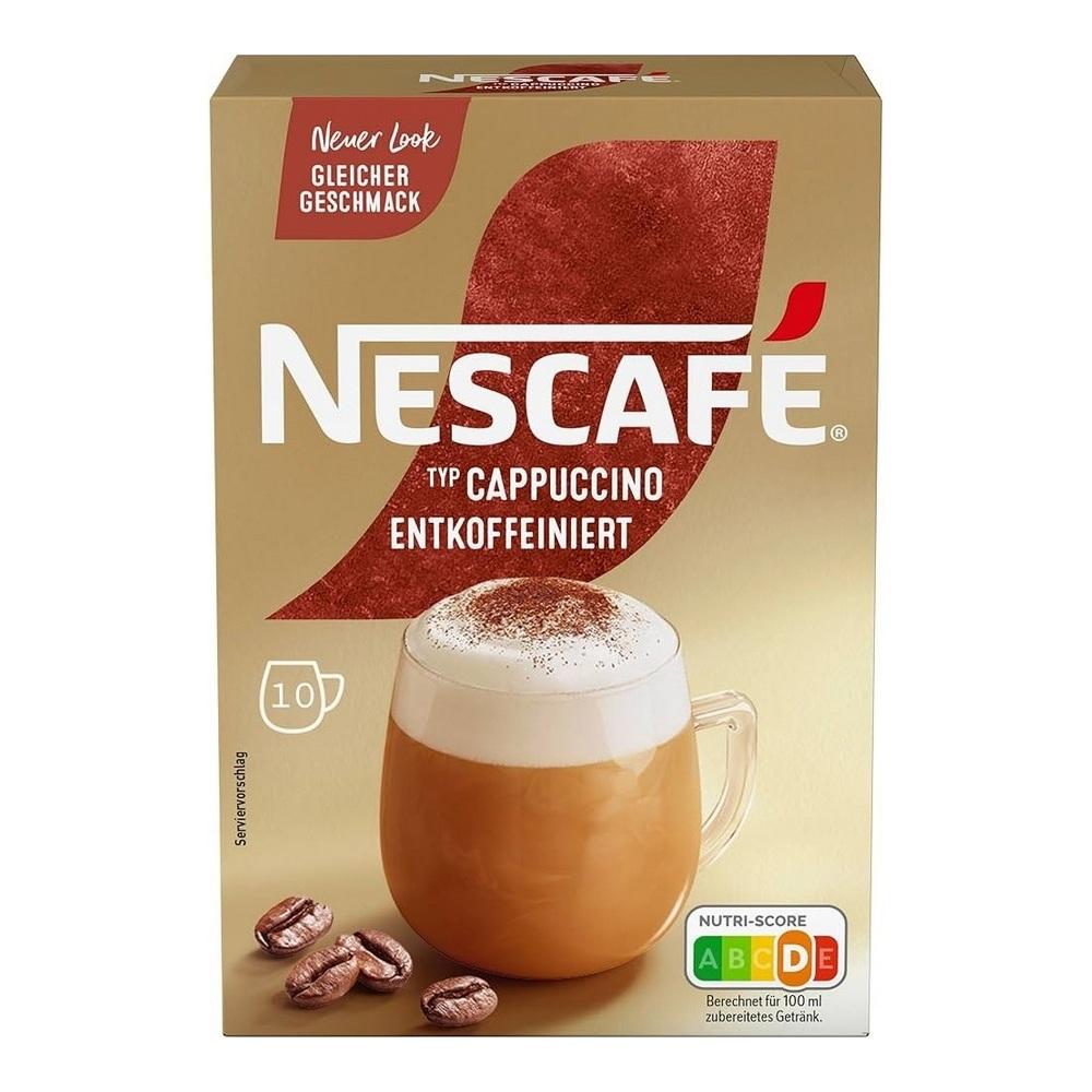 Nescafé Cappuccino Decaffeinated 10 Sticks brown